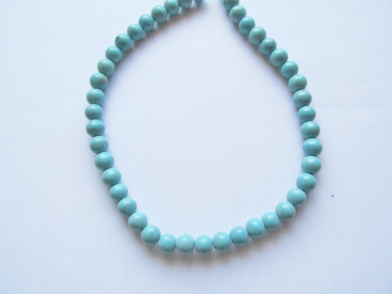 (image for) Turquoise Round beads 10mm # 1637